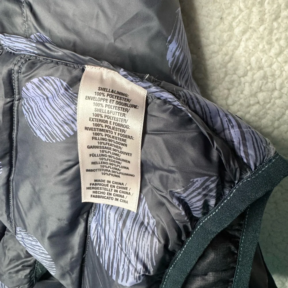 Lords of harlech Men's Teal and Gray Puffer Jacket